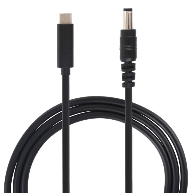 Cabo de carregamento de energia para portátil USB-C / Tipo-C para 5,5 x 2,1mm, Comprimento do cabo: cerca de 1,5m, Tipo-C para 5,5 x 2,1mm