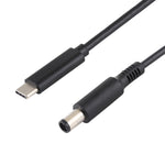 Para portátil Dell Cabo de carregamento de energia USB-C / Tipo-C para 7,4 x 5,0mm, Comprimento do cabo: cerca de 1,5m, Tipo-C para 7,4 x 5,0mm Para portátil Dell