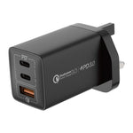Adaptador de Energia de Carregamento Rápido MOMAX UM30 PD 67W, Ficha UK, Ficha UK