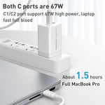 Adaptador de Energia de Carregamento Rápido MOMAX UM30 PD 67W, Ficha UK, Ficha UK