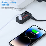 Carregador Rápido Multifuncional DC 12V 5 Portas USB com Ecrã Digital 988A