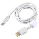 Cabo de carregamento de energia para portátil USB-C / Tipo-C para conector quadrado grande macho para Lenovo, Comprimento do cabo: cerca de 1,5m, Tipo-C para conector quadrado grande