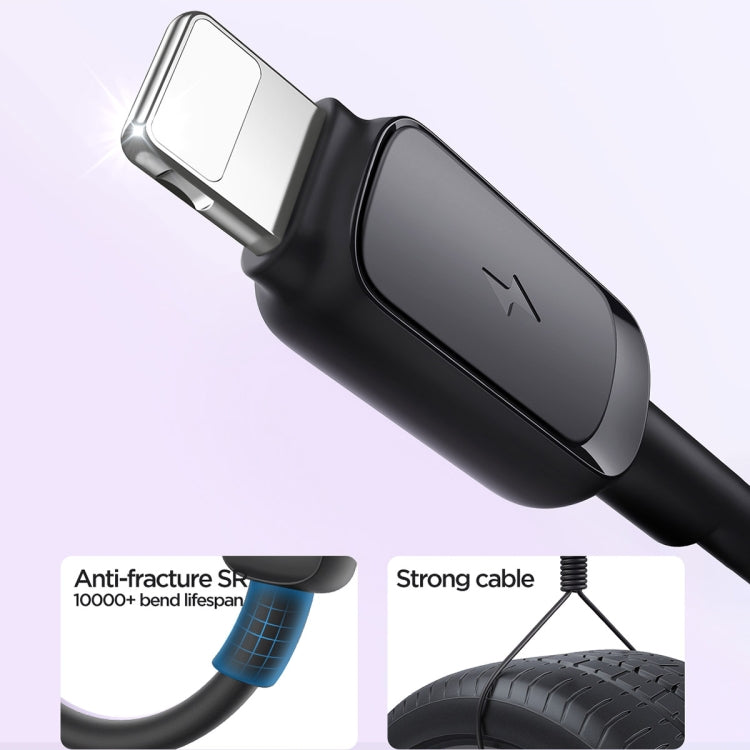 JOYROOM S-AL012A14 Série Multicolor 2.4A Cabo USB para 8 Pinos de Carregamento Rápido e Dados, Comprimento: 1,2m, USB para 8 Pinos