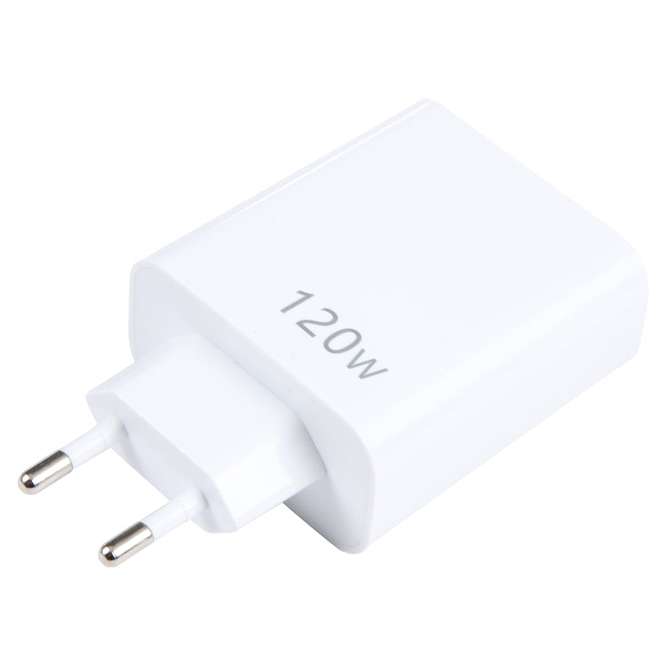 Carregador Multi Porta 120W Dual PD Type-C + 3 x USB, Ficha UE, Ficha UE