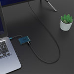 Conversor de vídeo rápido Onten M205 3 em 1 Type-C para HDMI+VGA+PD, M205