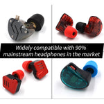 KZ 6 PCS Kit de Auriculares de Espuma de Memória com Isolamento Sonoro e Cancelamento de Ruído para Todos os Auriculares In-ear, Tamanho: L & M & S