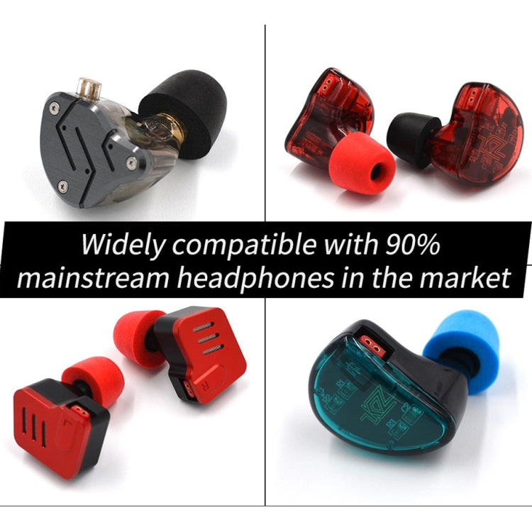 KZ 6 PCS Kit de Auriculares de Espuma de Memória com Isolamento Sonoro e Cancelamento de Ruído para Todos os Auriculares In-ear, Tamanho: L & M & S