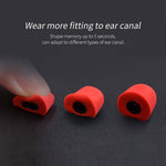 KZ 6 PCS Kit de Auriculares de Espuma de Memória com Isolamento Sonoro e Cancelamento de Ruído para Todos os Auriculares In-ear, Tamanho: L & M & S