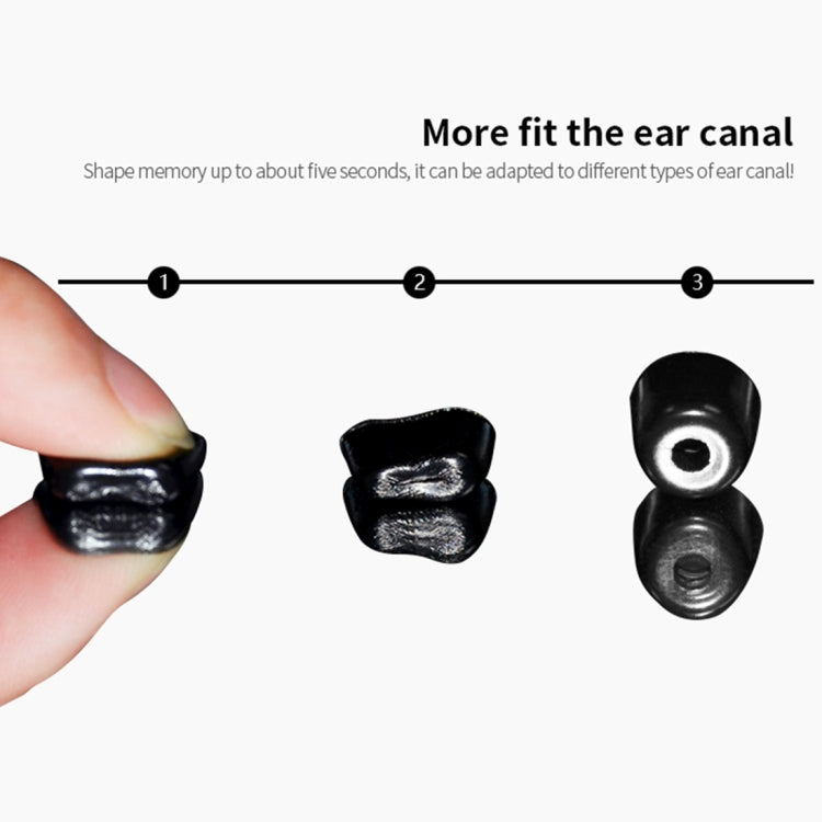 Um Par de Auriculares de Espuma de Memória Macia KZ Para Todos os Auriculares In-ear