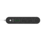 Tomada de viagem para casa e escritório LDNIO SC3301 com 3 portas USB, Comprimento do cabo: 1,6 m, Ficha US, SAS8610AUS, SAS8610BUS, SAS8610EU, SAS8610UK