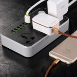 LDNIO SC3604 6 x Portas USB Tomada Multifuncional para Viagem, Casa e Escritório, Comprimento do Cabo: 2m, Ficha US, SAS8611AUK, SAS8611AUS, SAS8611BUK, SAS8611BUS, SAS8611EU