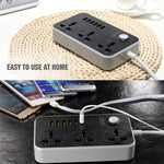 LDNIO SC3604 6 x Portas USB Tomada Multifuncional para Viagem, Casa e Escritório, Comprimento do Cabo: 2m, Ficha US, SAS8611AUK, SAS8611AUS, SAS8611BUK, SAS8611BUS, SAS8611EU