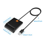 Leitor de cartão inteligente ROCKETEK SCR1 CAC ID SIM Chip, SCR1