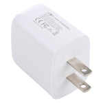Carregador de Viagem LZ-215A+C 20W QC 3.0 USB + PD 3.0 USB-C / Type-C de Carregamento Rápido, Ficha US, Ficha US