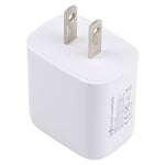 Carregador de Viagem LZ-215A+C 20W QC 3.0 USB + PD 3.0 USB-C / Type-C de Carregamento Rápido, Ficha US, Ficha US