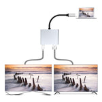 Estação de ancoragem HUB 2 em 1 multifunções USB-C / Tipo-C para HDMI+VGA