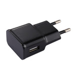 Carregador USB de Identificação Inteligente 5V 2.1A com Cabo de Carregamento USB para USB-C / Type-C de 1m, Ficha EU