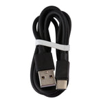 Carregador USB de Identificação Inteligente 5V 2.1A com Cabo de Carregamento USB para USB-C / Type-C de 1m, Ficha EU