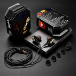 QKZ CK8 Auscultadores Desportivos HiFi In-ear com Quatro Unidades