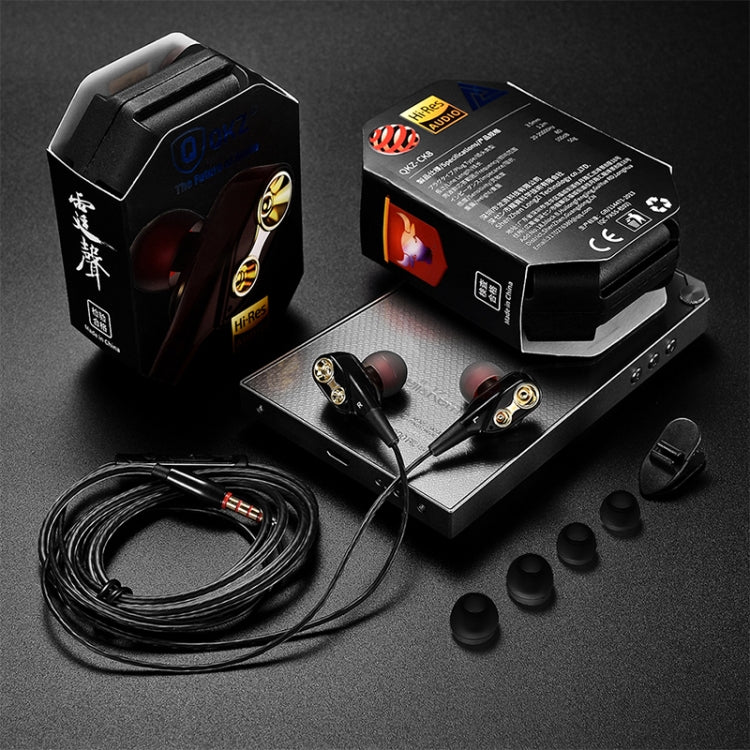 QKZ CK8 Auscultadores Desportivos HiFi In-ear com Quatro Unidades