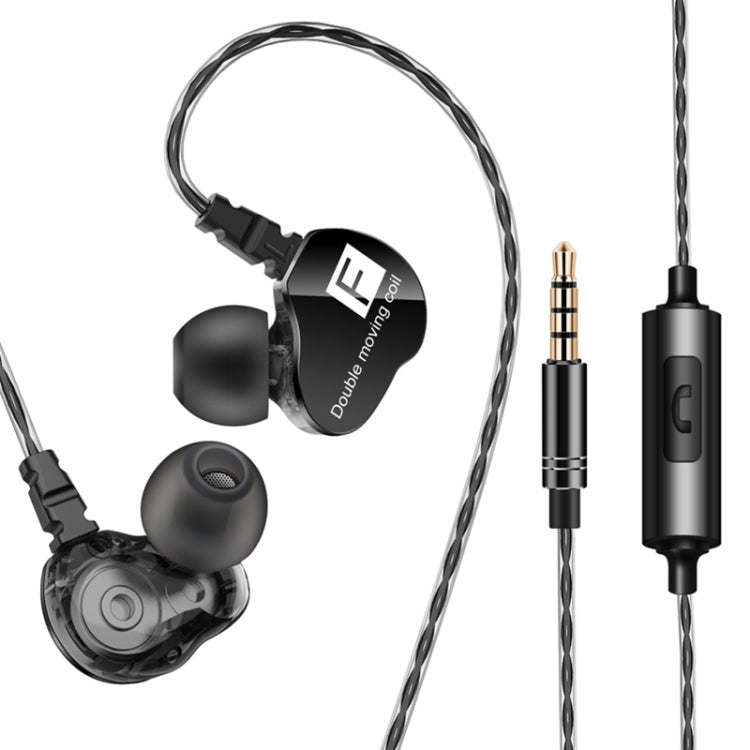 QKZ CK9 Auriculares Hifi In-ear com Quatro Unidades para Música Desportiva
