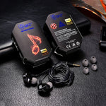 QKZ CK9 Auriculares Hifi In-ear com Quatro Unidades para Música Desportiva