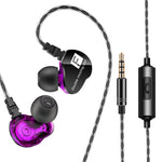 QKZ CK9 Auriculares Hifi In-ear com Quatro Unidades para Música Desportiva