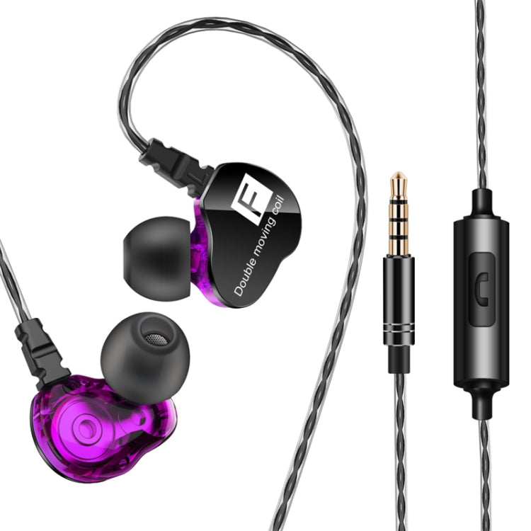 QKZ CK9 Auriculares Hifi In-ear com Quatro Unidades para Música Desportiva