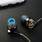 QKZ DM7 Auriculares Desportivos In-ear de Alta Qualidade Todo em Metal, Versão Básica