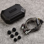 QKZ DM9 Auriculares Desportivos In-ear de Alta Qualidade Todo em Metal, Versão com Microfone