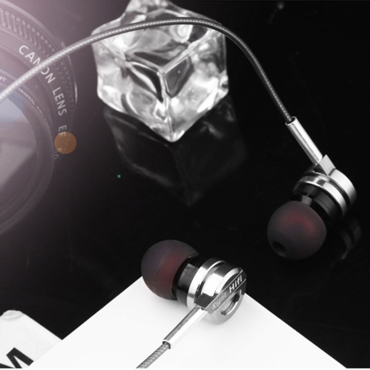 QKZ DM9 Auriculares Desportivos In-ear de Alta Qualidade Todo em Metal, Versão com Microfone