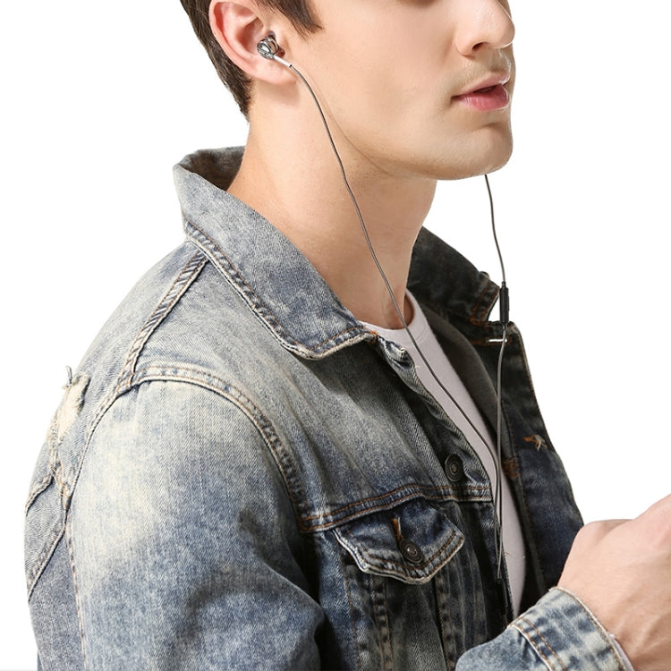 QKZ DM9 Auriculares Desportivos In-ear de Alta Qualidade Todo em Metal, Versão com Microfone