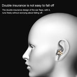 QKZ EQ1 Auriculares Desportivos de Música com Aleta de Tubarão em Metal CNC, Versão com Microfone