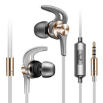 QKZ EQ1 Auriculares Desportivos de Música com Aleta de Tubarão em Metal CNC, Versão com Microfone