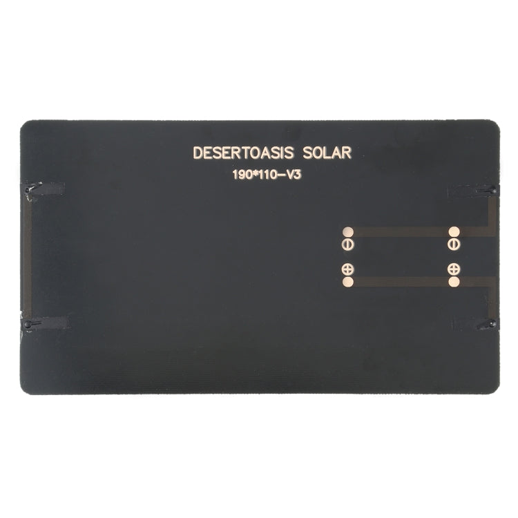 Módulo de Célula Solar DIY Bateria Solar 5V 3W 600mAh, Tamanho: 110 x 190mm, 5V 3W 600mAh 110 x 190mm