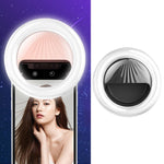 Luz de Selfie Recarrregável RK34 para Beleza com Clipe e Flash de Preenchimento