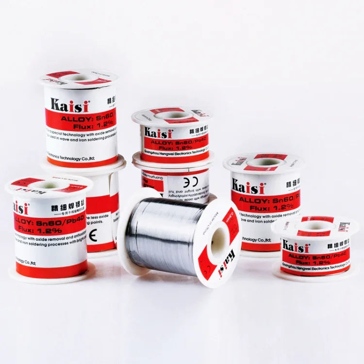 Fio de Solda com Núcleo de Resina Kaisi 0.3mm para Trabalhos de Soldadura, 50g, 0.3mm 50g