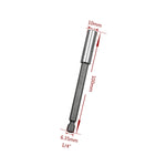 5 PCS Haste de Extensão para Broca Pistola de Ligação de Alta Magnetização com Cabeça Eléctrica 1/4, Comprimento: 100mm, Junta 100mm