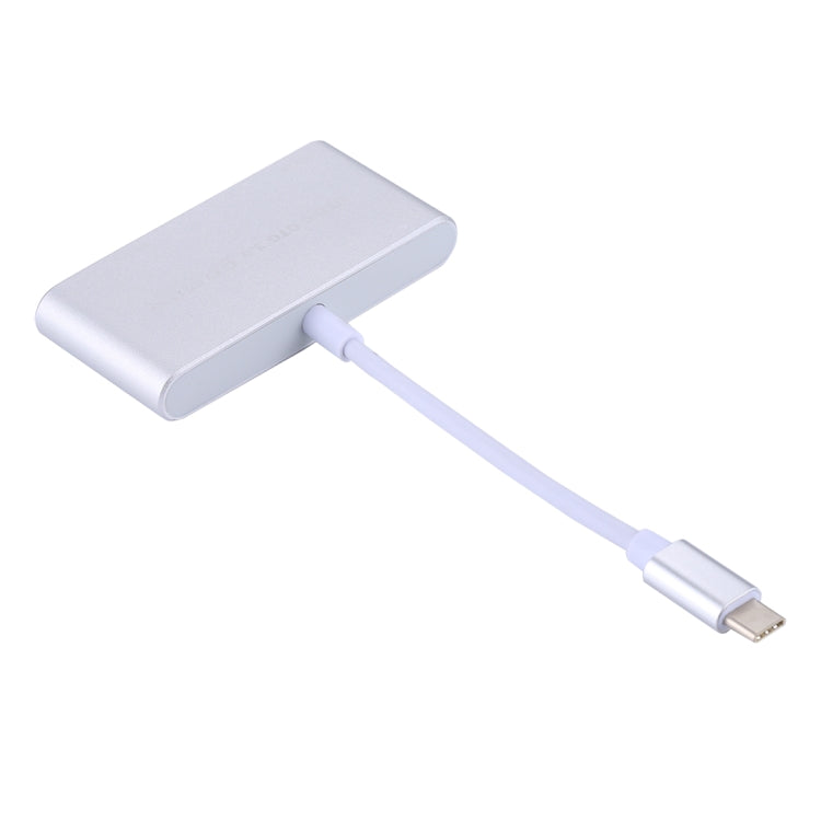 Leitor de Cartões Adaptador COMBO 5 em 1 Micro SD + SD + USB 3.0 + USB 2.0 + Micro USB para USB-C / Tipo-C OTG para Tablet, Smartphone, PC, 5 em 1 (Prateado), 5 em 1 (Dourado)