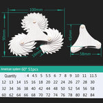 51 PCS US Screw Pitch Thread Blades 60 Degrees CR Stainless Steel Thread Gauge, 51 PCS Thread Gauge