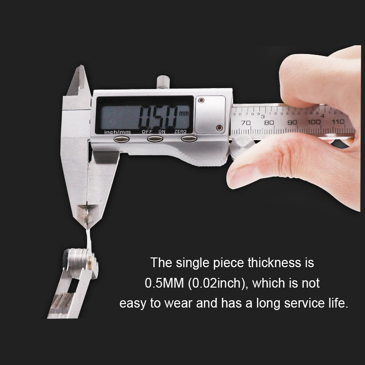51 PCS US Screw Pitch Thread Blades 60 Degrees CR Stainless Steel Thread Gauge, 51 PCS Thread Gauge