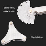 51 PCS US Screw Pitch Thread Blades 60 Degrees CR Stainless Steel Thread Gauge, 51 PCS Thread Gauge