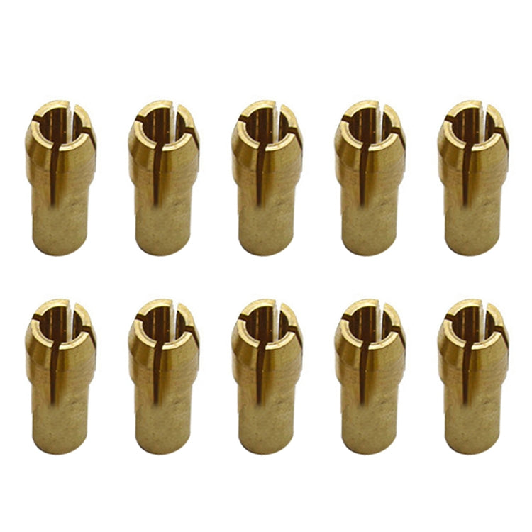 10 PCS Porca de Grampo de Cobre de Três Garras para Acessórios de Moinho Elétrico, Diâmetro do Furo: 3.2mm, Diâmetro do Furo: 3.2mm