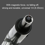 Rotação de 180 Graus Chave de Fendas de Catraca Multifuncional com Conector Hexagonal de 1/4 polegada, Conector Hexagonal de 1/4 polegada
