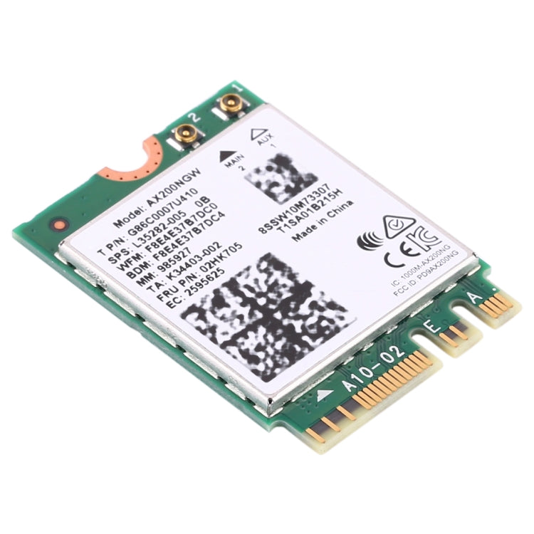 Placa de Rede Wireless Dual Band AX200 2400Mbps AX200NGW NGFF M.2 Bluetooth 5.0 Wifi 2.4G/5G 802.11 ac/ax