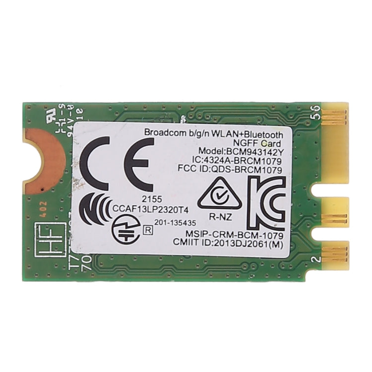 Placa de rede sem fios BCM943142Y M.2 NGFF 150Mbps 802.11b/g/n Bluetooth 4.0, BCM943142Y