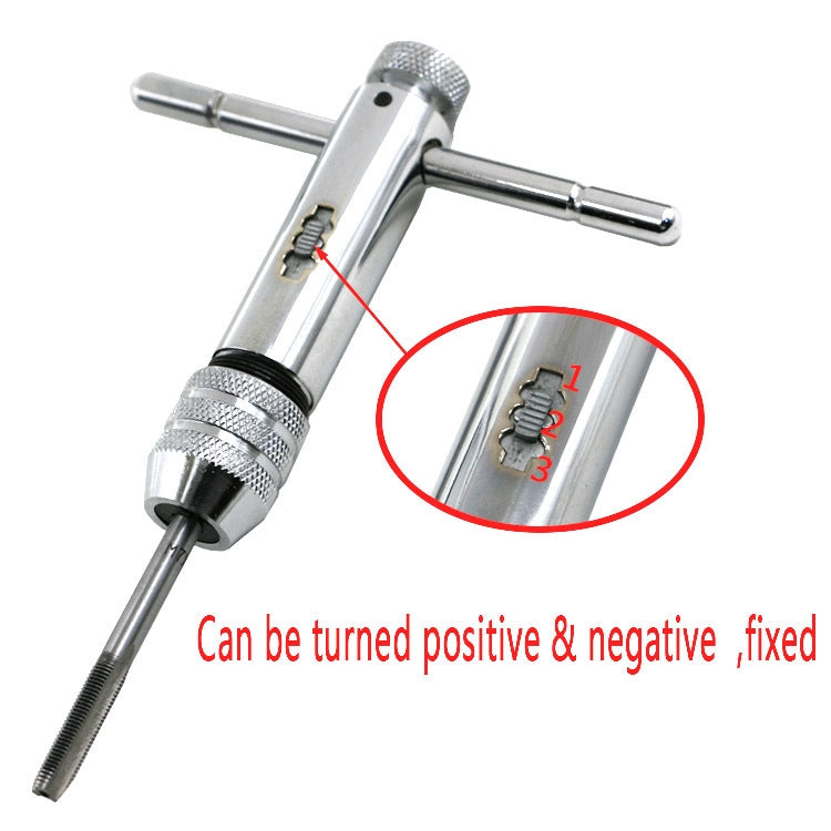 Chave de Catraca Ajustável Alargada M5-M12 com Chave de Macho Direita e Reversa, M5-M12