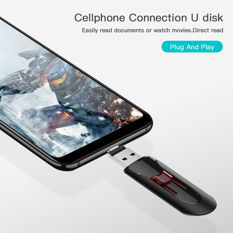 Adaptador Conector OTG Mini USB-C / Tipo-C Macho para USB Fêmea em Liga de Alumínio