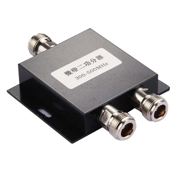 Adaptador Fêmea N 300-500MHz Divisor de Potência 2 Vias, Adaptador Divisor de Potência