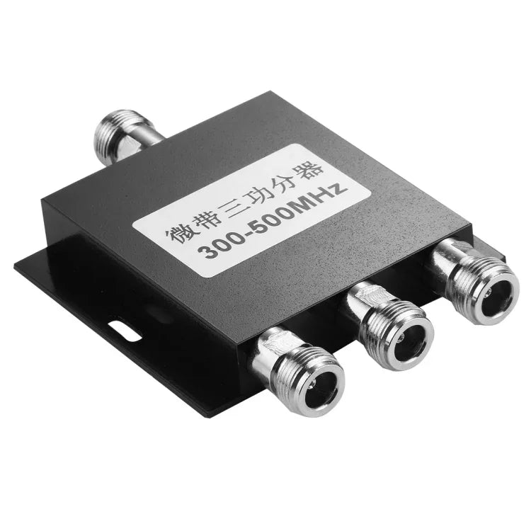 Adaptador Fêmea N 300-500MHz Divisor de Potência Micro-strip 3 Vias, Divisor de Potência Micro-strip